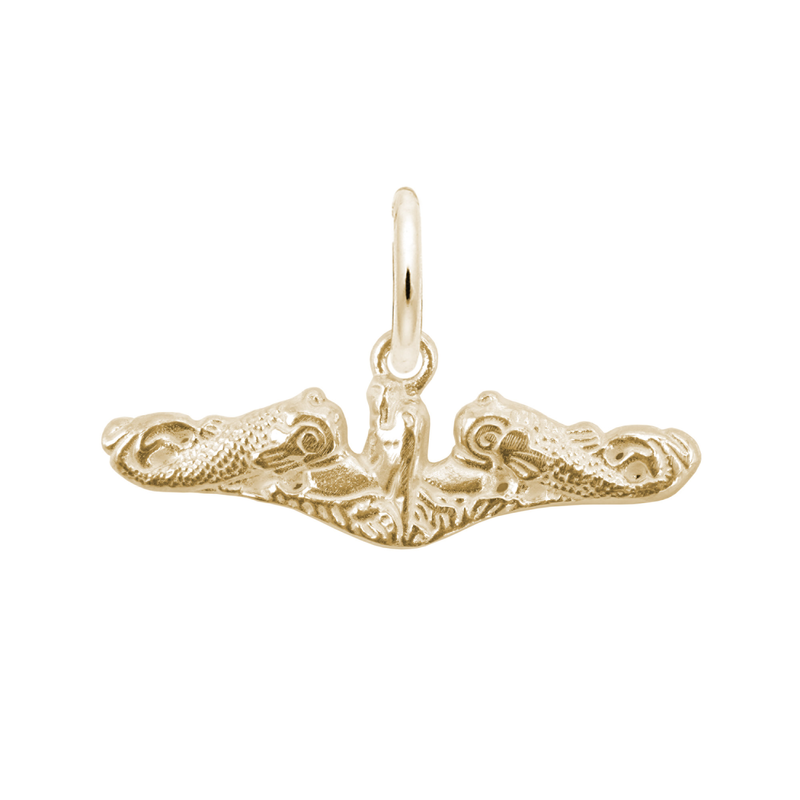 Submarine Warfare Dolphins Charm