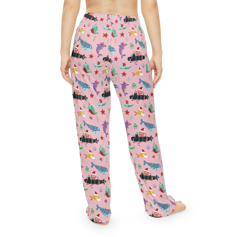 Kraken Christmas Women's Lounge Pants: Pink