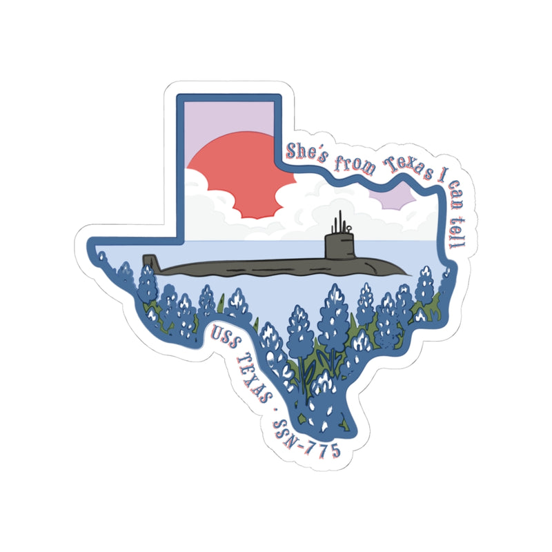 USS Texas FRG Sticker