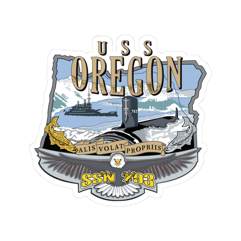 USS Oregon Sticker