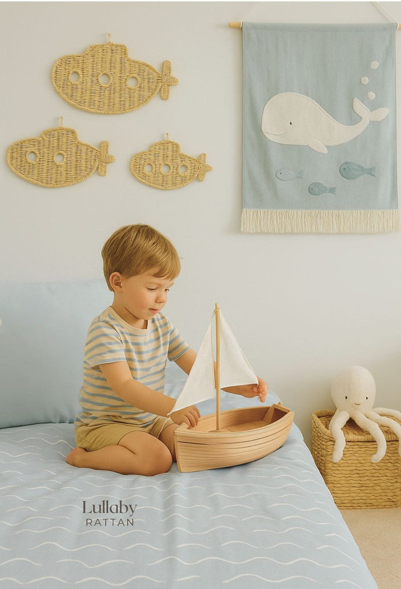 Rattan Submarine Wall Décor