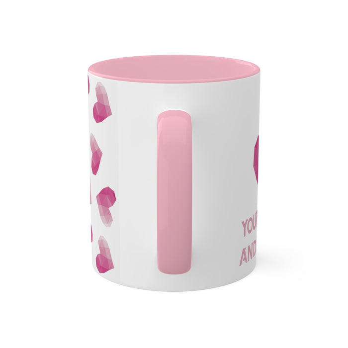 I Love Your Angles And Dangles Pink 11oz Mug