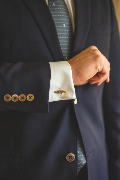 Gold Submarine Dolphins Cufflinks