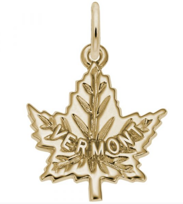 Vermont Maple Leaf Charm