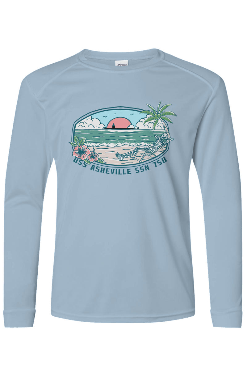 USS Asheville Youth Long Sleeve Sun Shirt