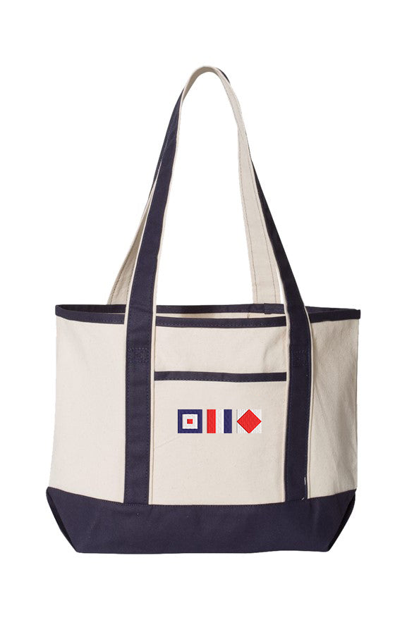 Whiskey Tango Foxtrot Signal Flag Embroidered Boat Tote