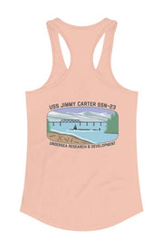 USS Jimmy Carter FRG Womens Racerback Tank