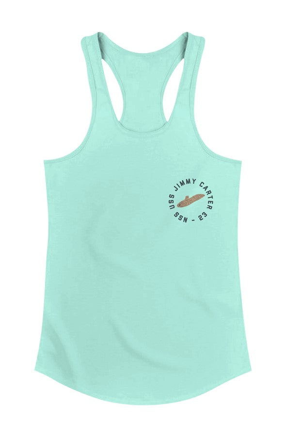 USS Jimmy Carter FRG Womens Racerback Tank