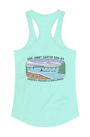 USS Jimmy Carter FRG Womens Racerback Tank