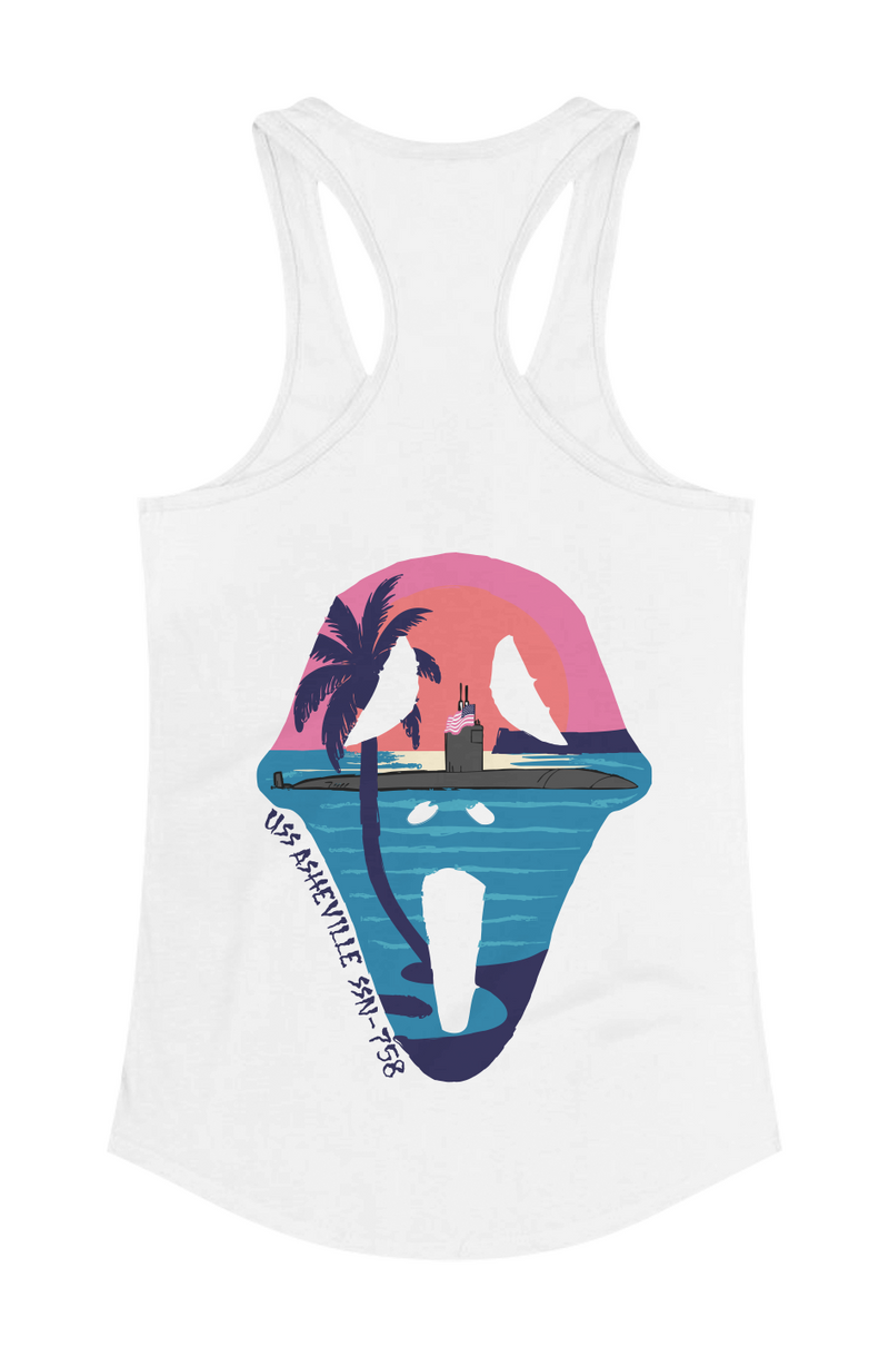 USS Asheville Swag Womens Racerback Tank