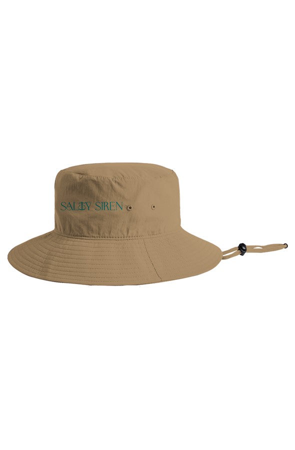 Salty Siren Nylon Wide Brim Bucket Hat