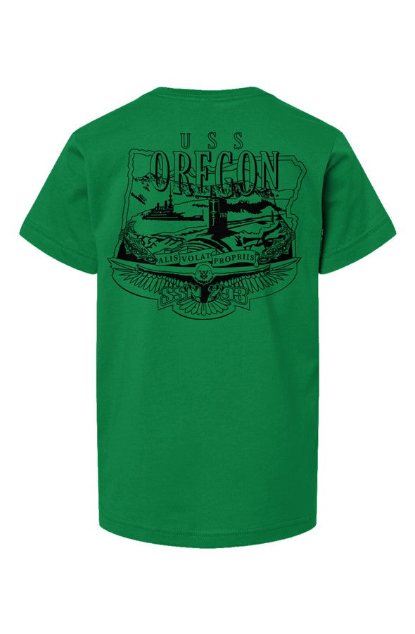 USS Oregon Crest Youth T Shirt