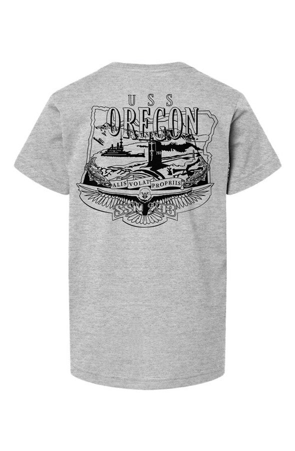 USS Oregon Crest Youth T Shirt