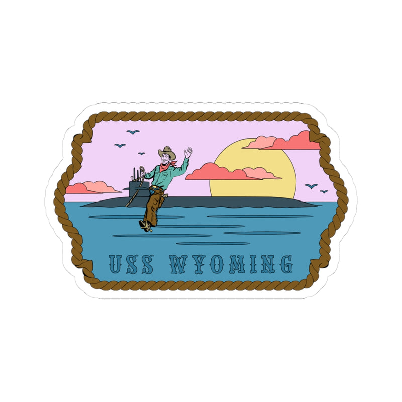 USS Wyoming FRG Sticker