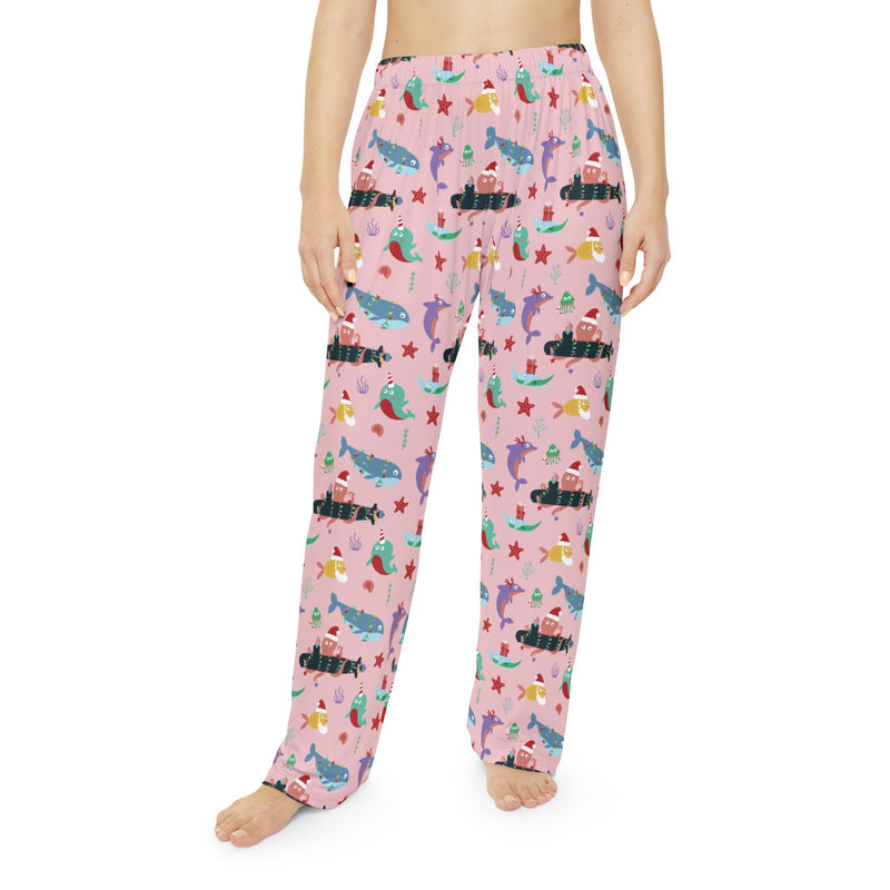 Kraken Christmas Women's Lounge Pants: Pink