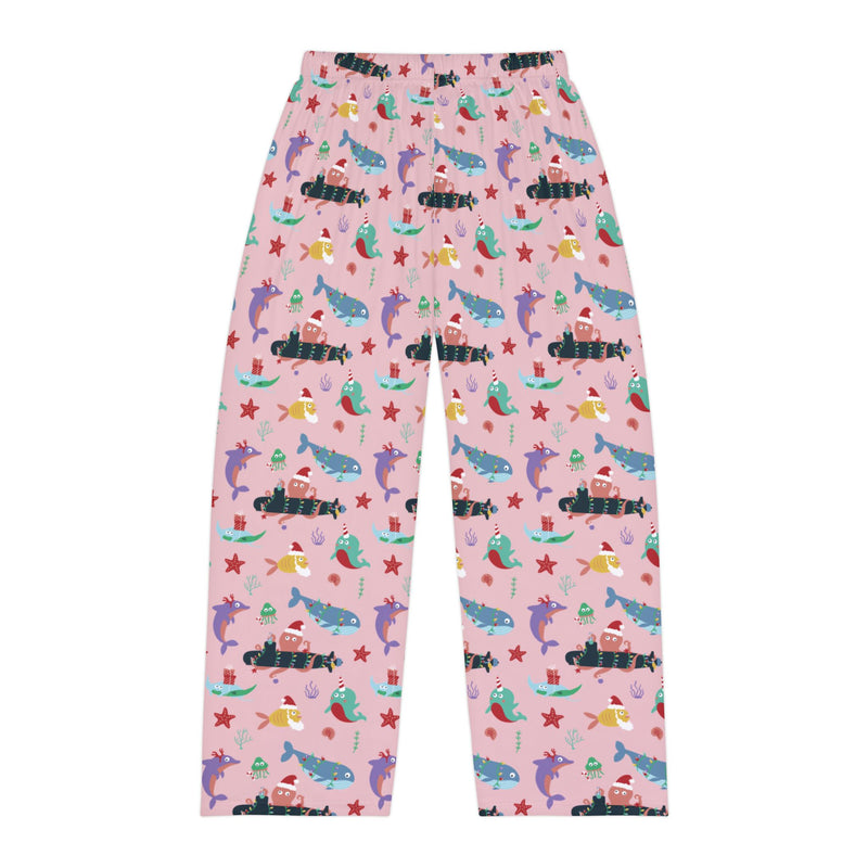 Kraken Christmas Men's Lounge Pants: Pink