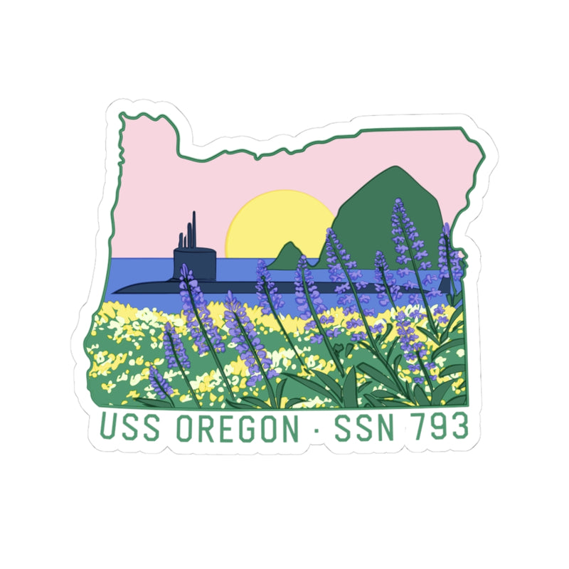 USS Oregon FRG Sticker