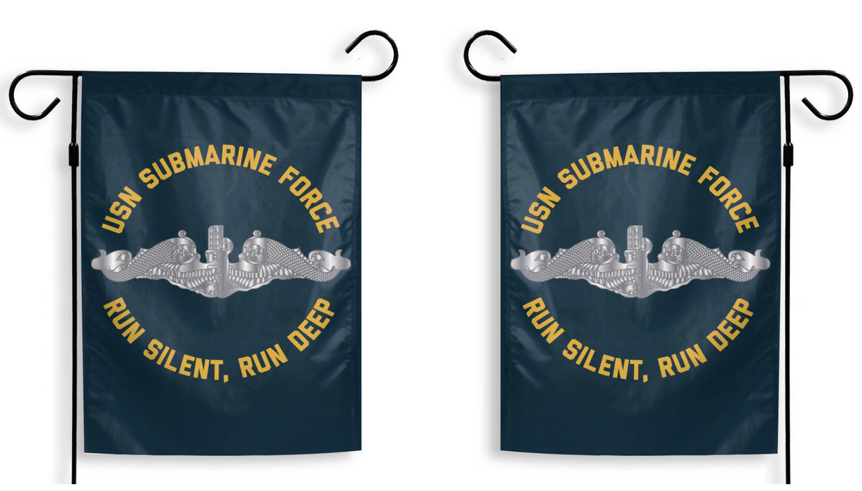 "Run Silent, Run Deep" Submarine Force Garden Flag