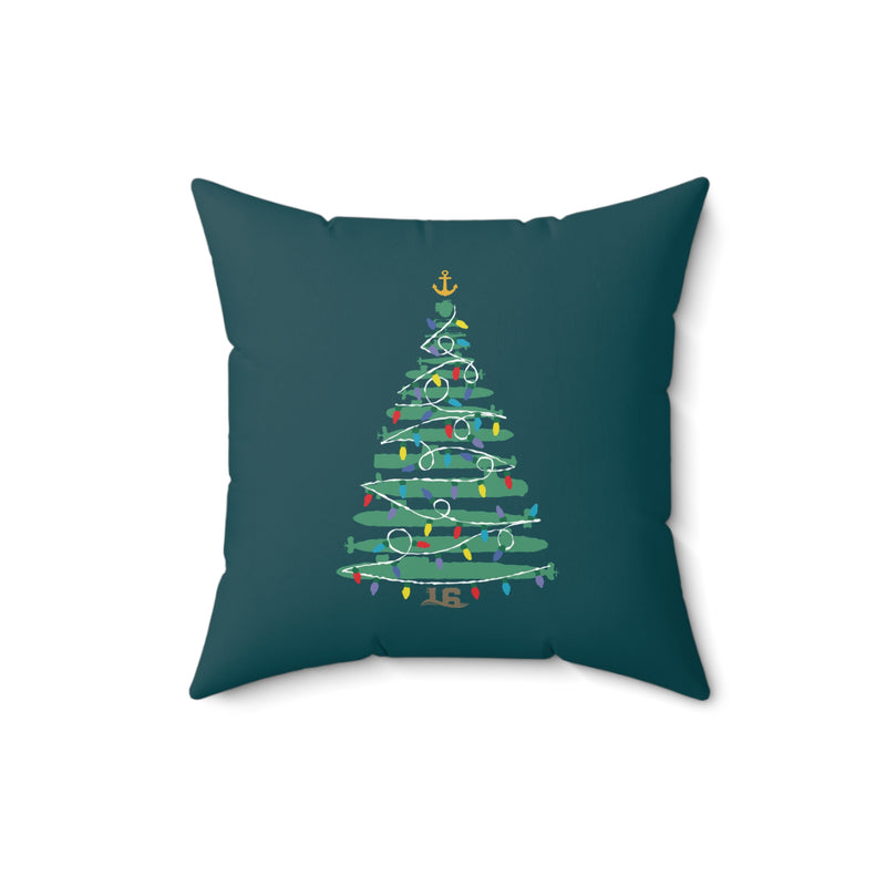 Merry Submas Submarine 16x16 Pillow