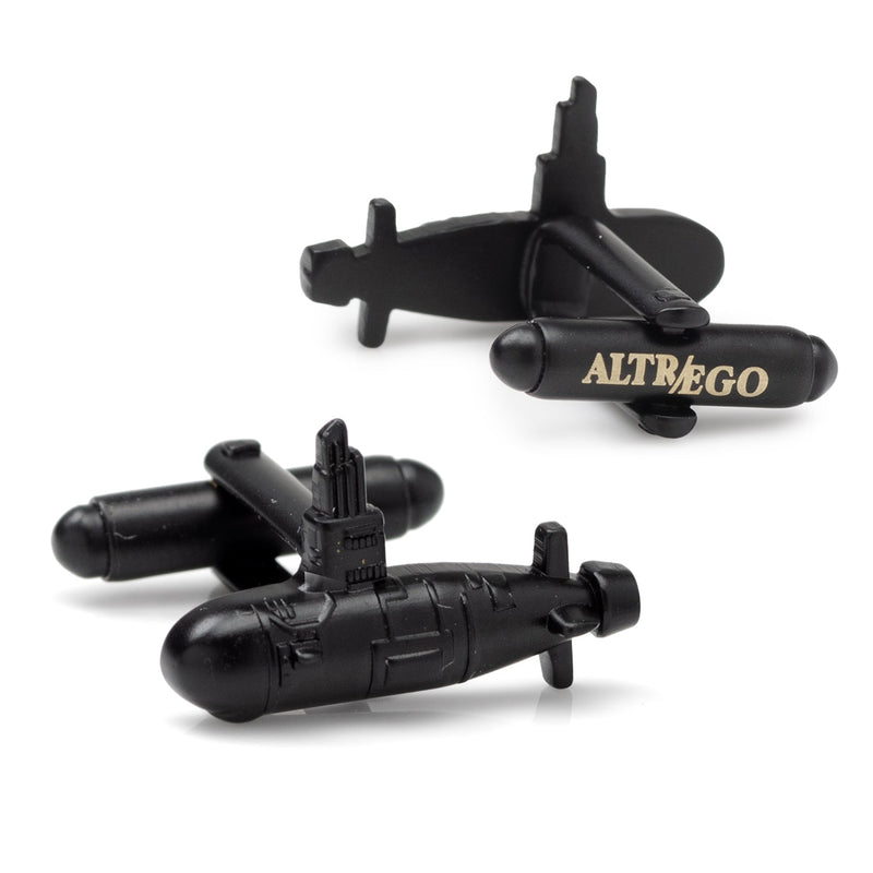 Submarine Black 3D Cufflinks