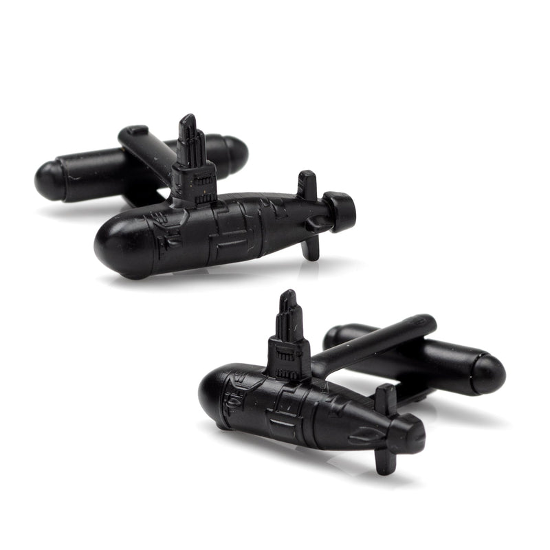 Submarine Black 3D Cufflinks