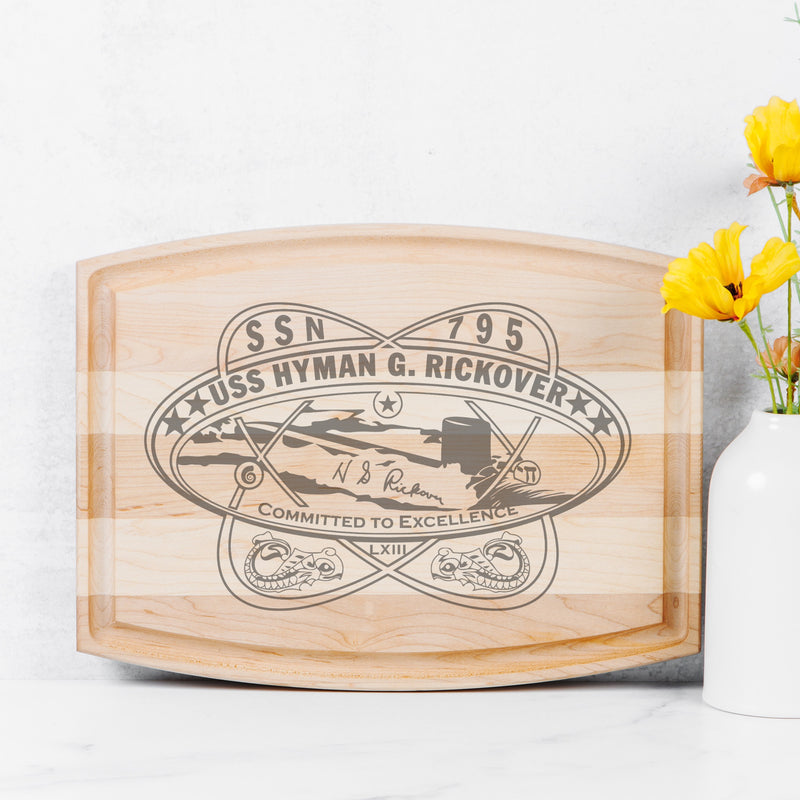 Custom Wood Cutting Board with Groove