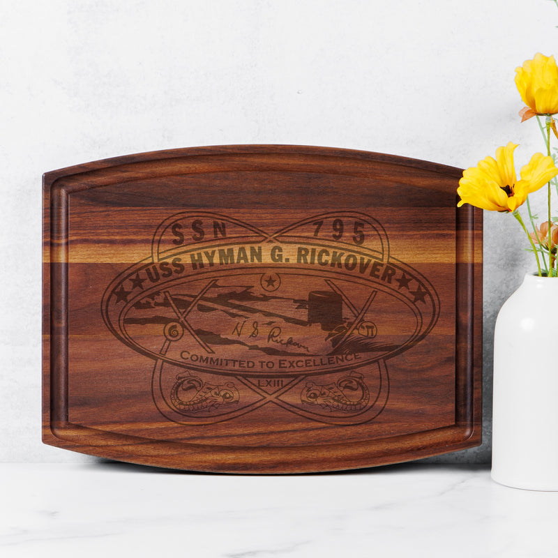 Custom Wood Cutting Board with Groove