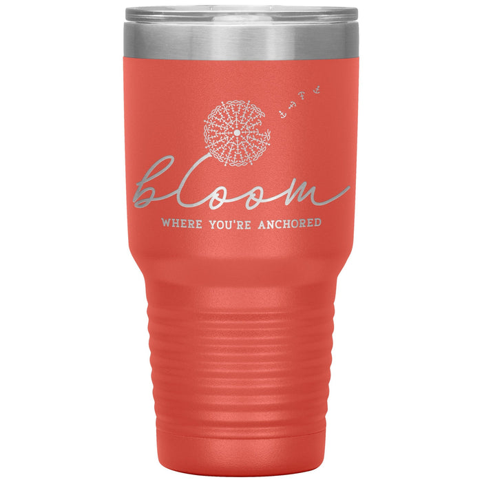 Bloom Where You're Anchored 30oz Insulated Tumbler