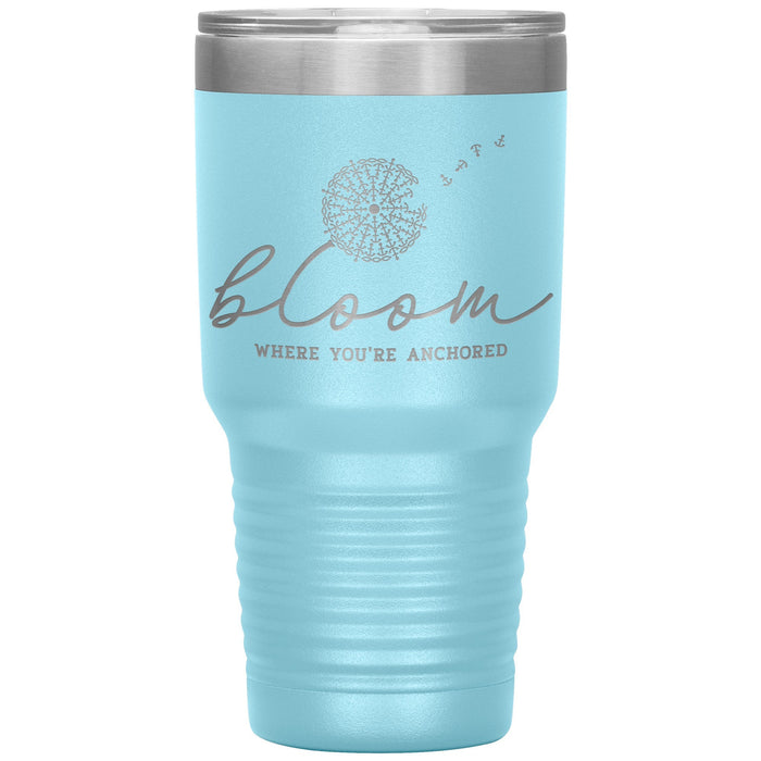 Bloom Where You're Anchored 30oz Insulated Tumbler