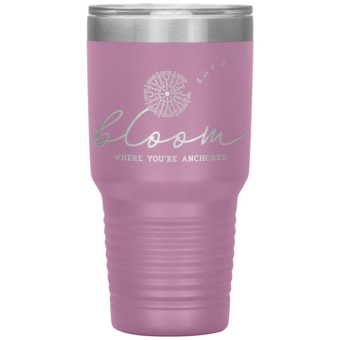 Bloom Where You're Anchored 30oz Insulated Tumbler