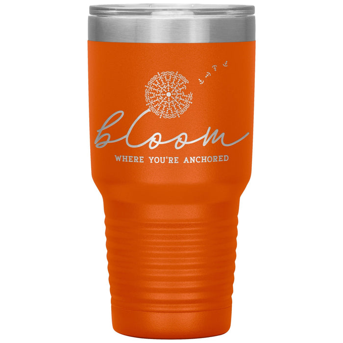 Bloom Where You're Anchored 30oz Insulated Tumbler