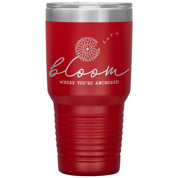 Bloom Where You're Anchored 30oz Insulated Tumbler