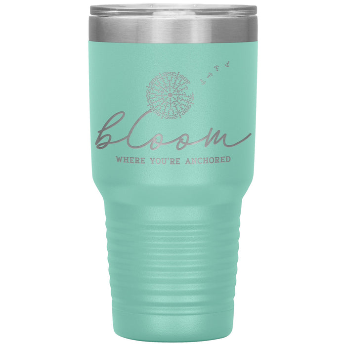 Bloom Where You're Anchored 30oz Insulated Tumbler