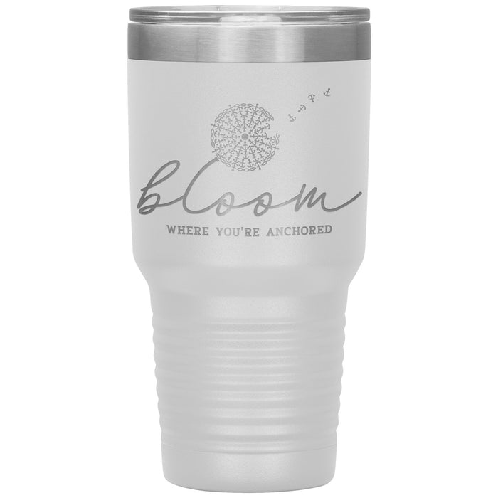 Bloom Where You're Anchored 30oz Insulated Tumbler