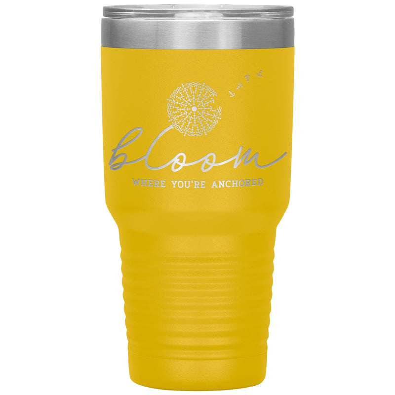 Bloom Where You're Anchored 30oz Insulated Tumbler