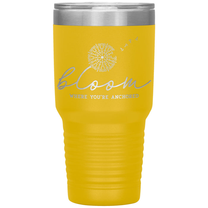 Bloom Where You're Anchored 30oz Insulated Tumbler