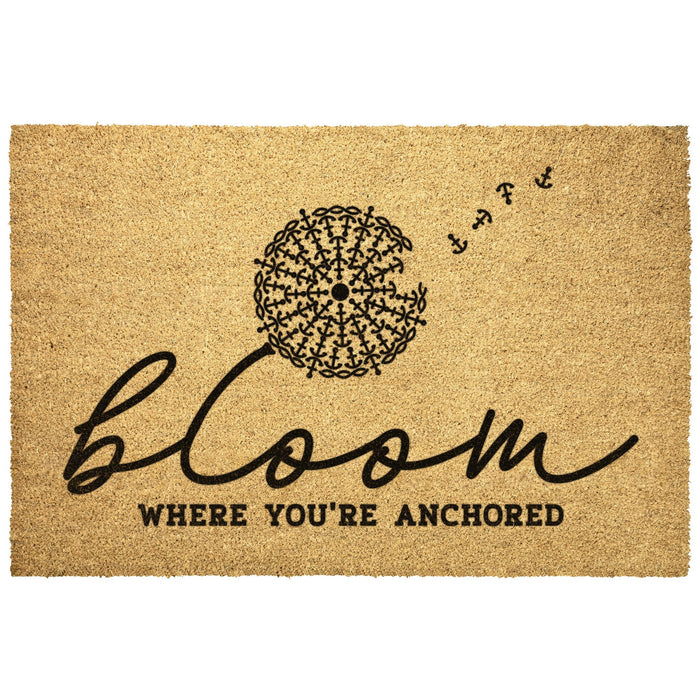 Bloom Where You're Anchored Door Mat