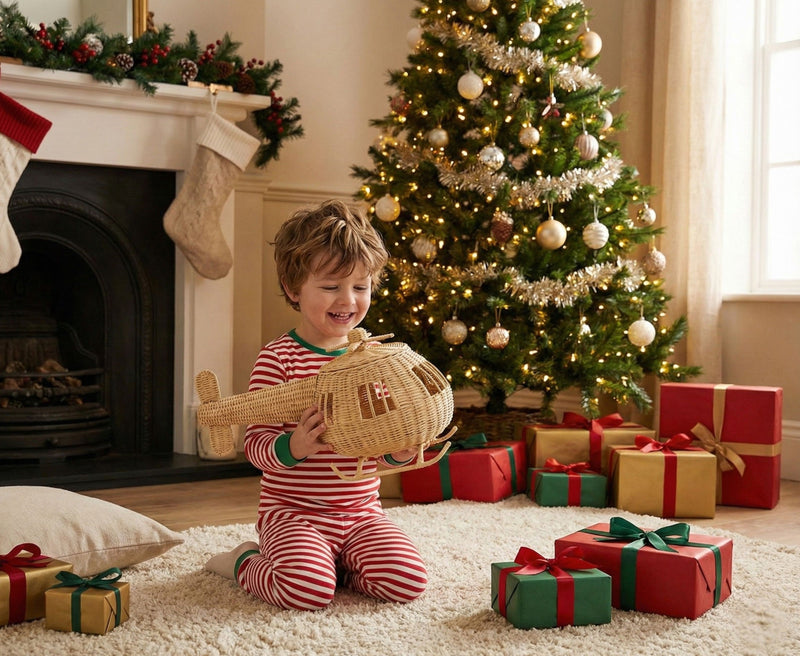 Rattan Toy Helicopter