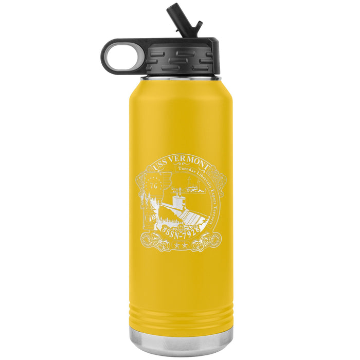 Custom Navy 32oz Insulated Water Bottle