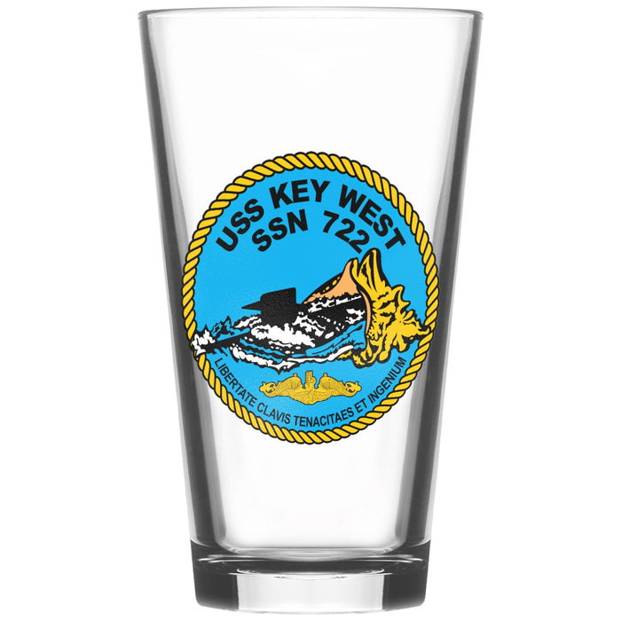 Custom Full Color Submarine Crest Pint Glass Set of 2