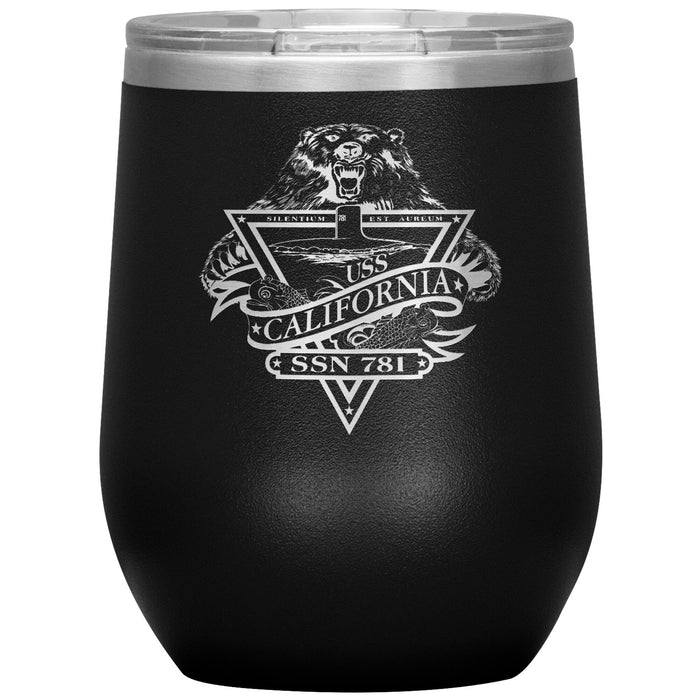 Custom Navy 12oz Wine Insulated Tumbler