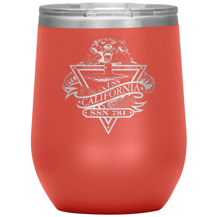 Custom Navy 12oz Wine Insulated Tumbler