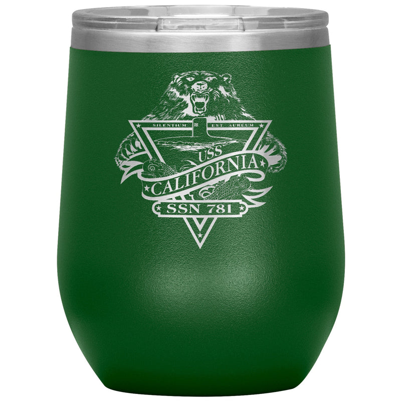 Custom Navy 12oz Wine Insulated Tumbler
