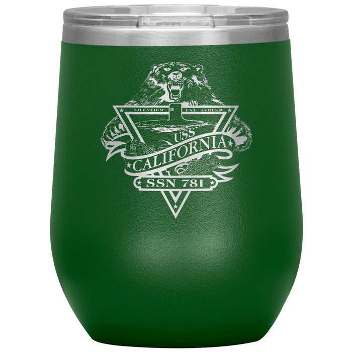 Custom Navy 12oz Wine Insulated Tumbler