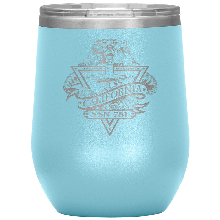 Custom Navy 12oz Wine Insulated Tumbler