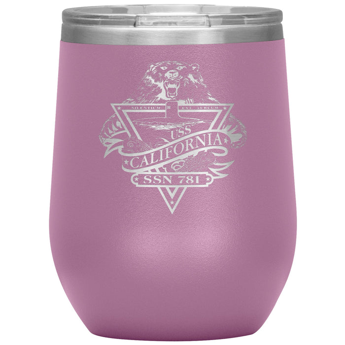 Custom Navy 12oz Wine Insulated Tumbler