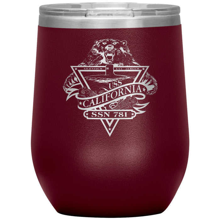 Custom Navy 12oz Wine Insulated Tumbler