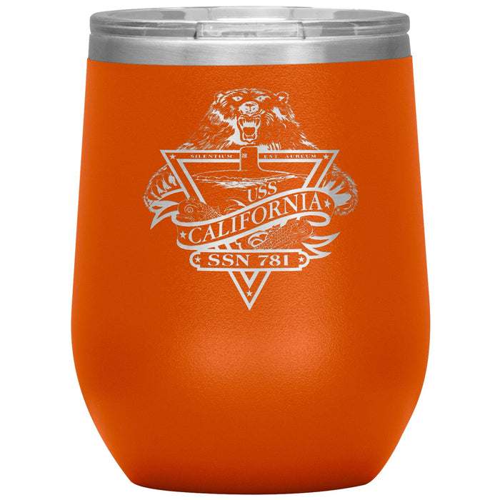 Custom Navy 12oz Wine Insulated Tumbler