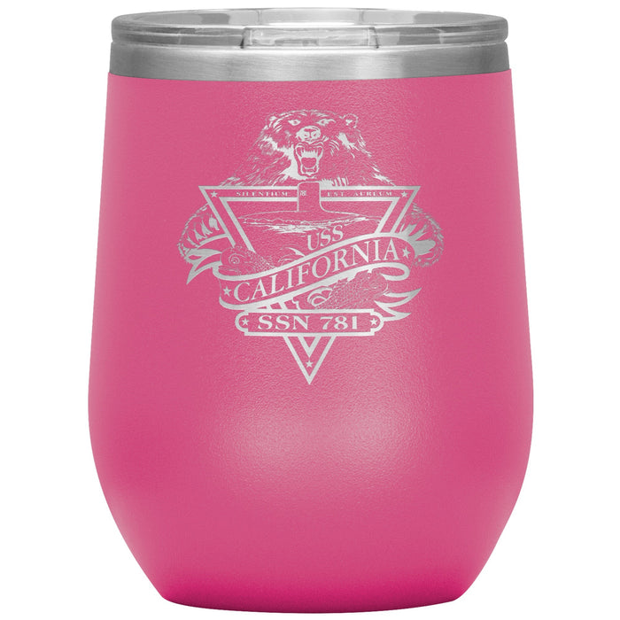 Custom Navy 12oz Wine Insulated Tumbler