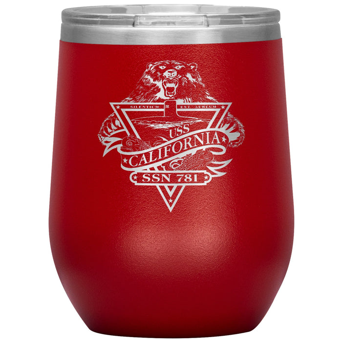 Custom Navy 12oz Wine Insulated Tumbler